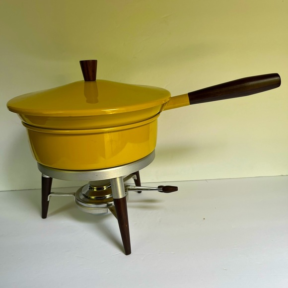 VTG Chafing Dish MCM Japan Harvest Gold Sterno 60s 70s Mid-century MCM Serving - Picture 1 of 16